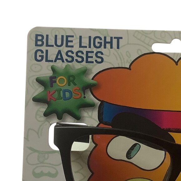 ICU Eyewear Kids Screen Vision Blue Light Filtering Large Oval Glasses Black NEW - Picture 2 of 7